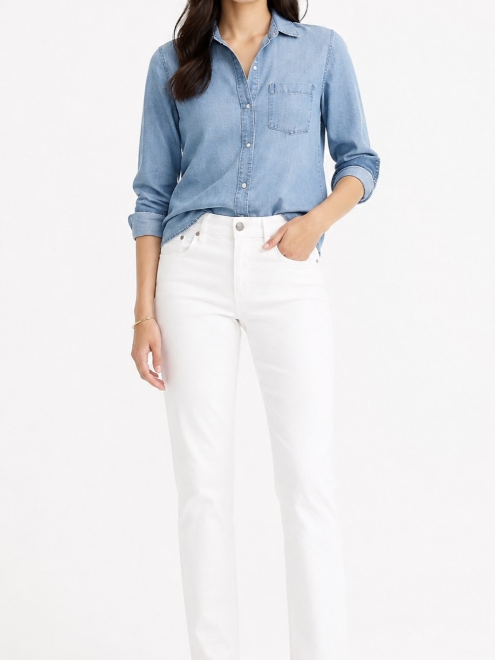 J. Crew Straight-Leg White Women’s Jeans Size 26 NWT